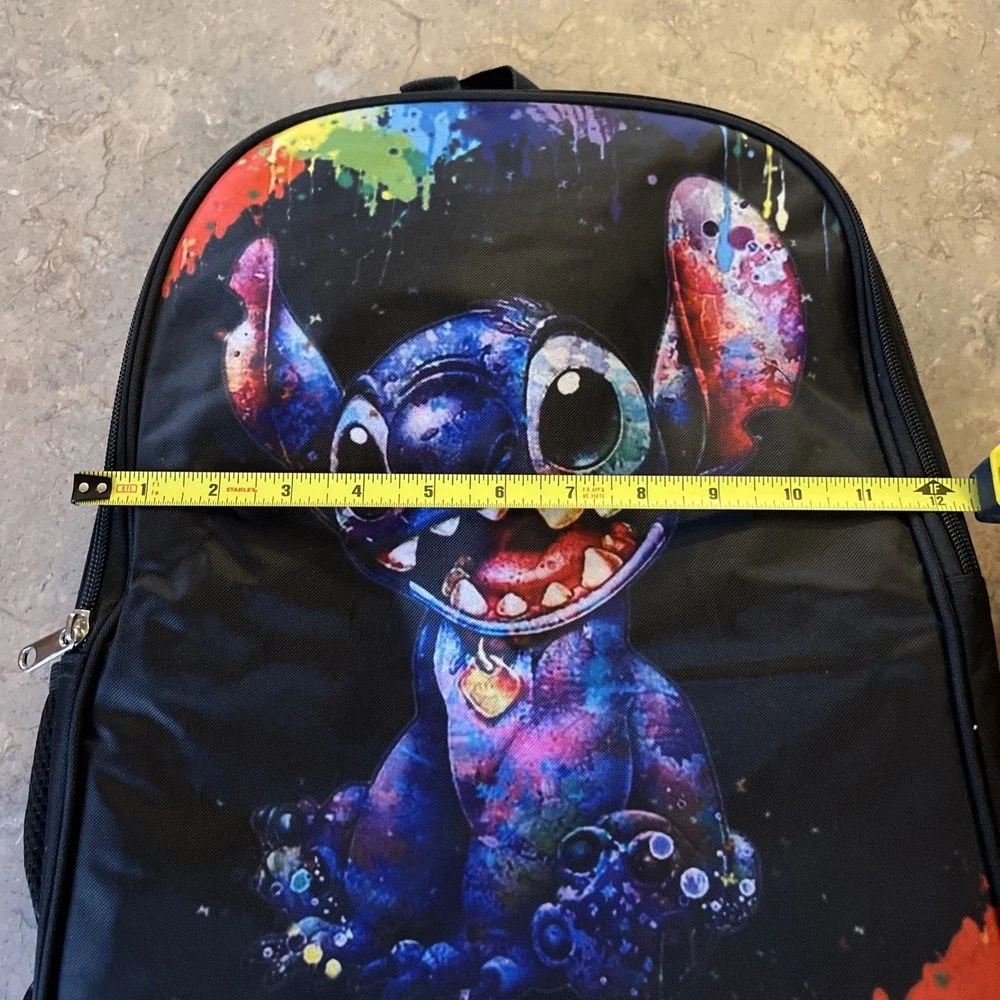 Lilo & Stitch Book Bag Double Zipper Backpack
